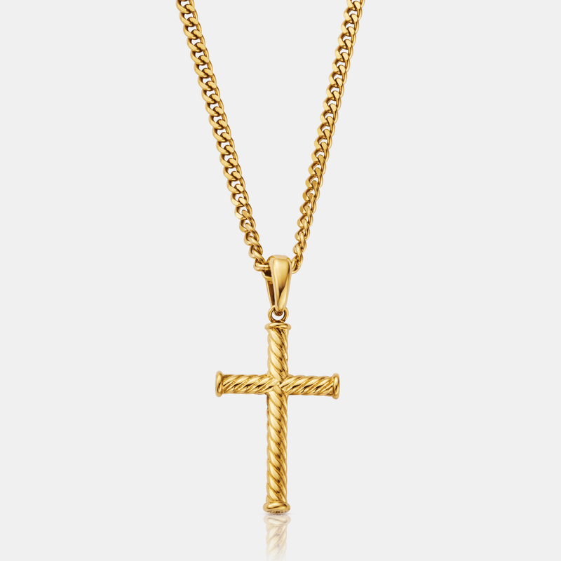 Rope Cross (Gold)