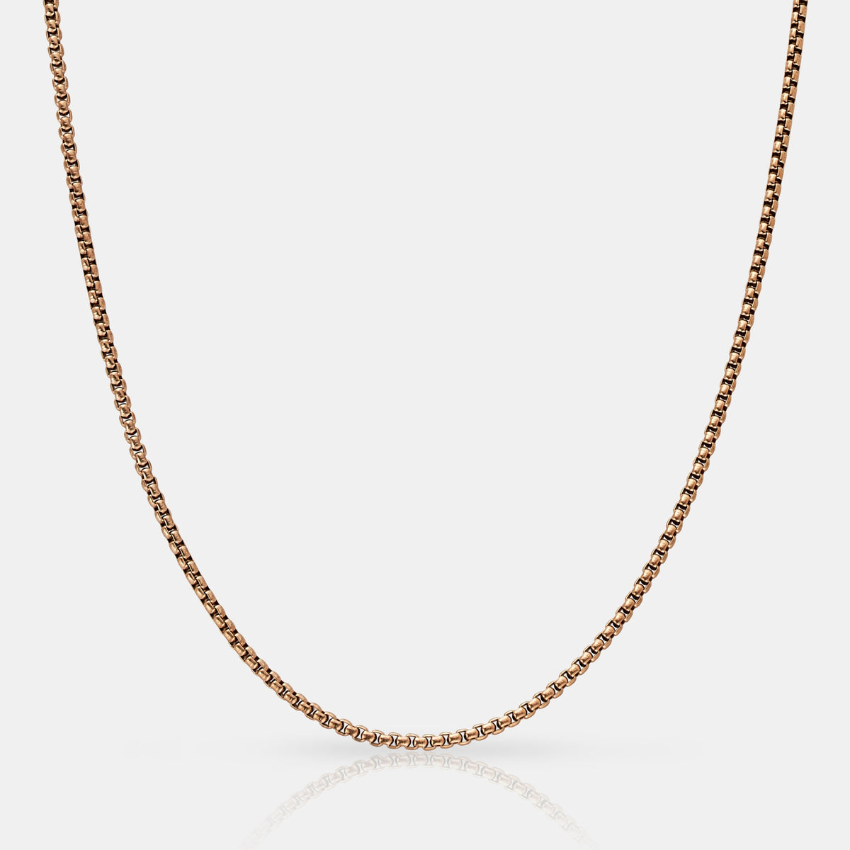 Round Box Chain (Rose Gold) 2mm