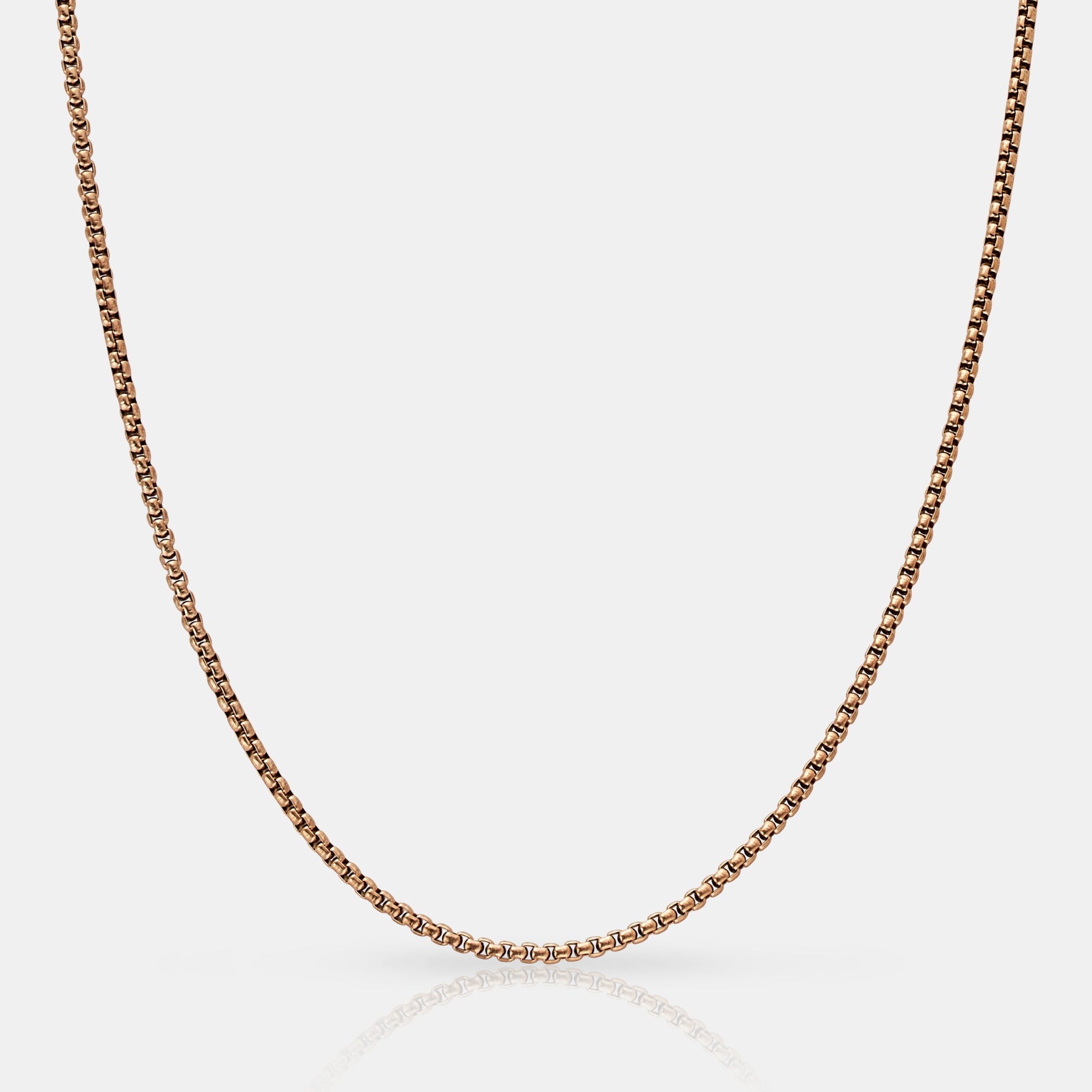 Round Box Chain (Rose Gold) 2mm