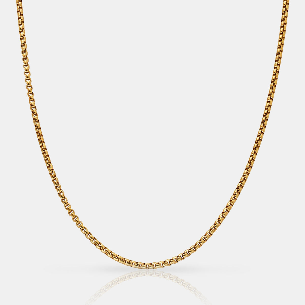 Round Box Chain (Gold) 3mm