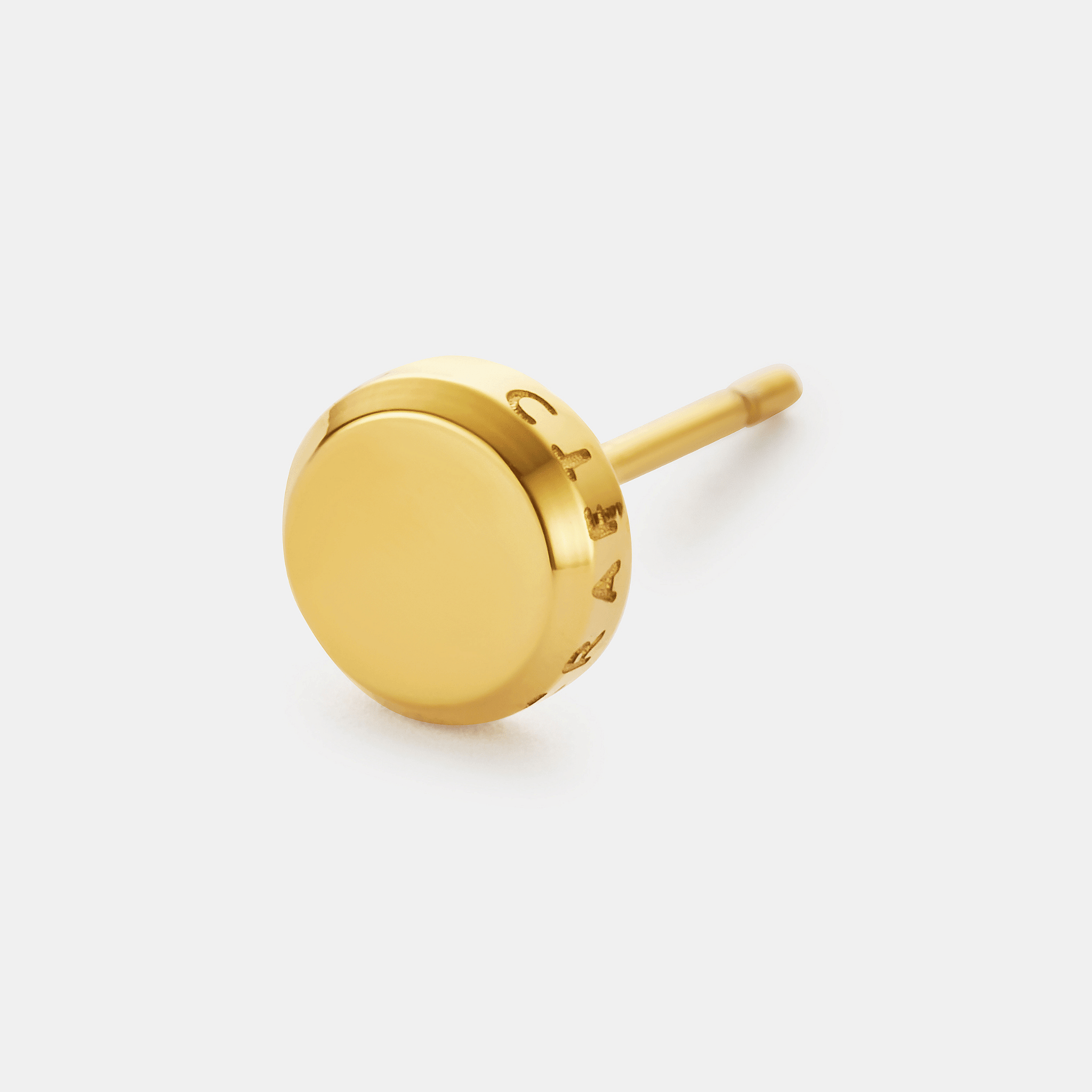 Round Stud Earring (Gold)