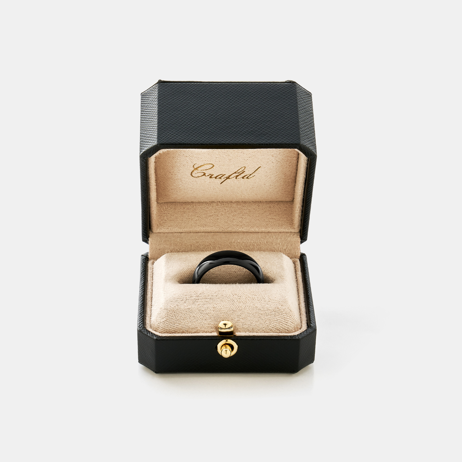 【CRAFTD London】Rounded Wedding Ring 7mm☆結婚指輪 マリッジ Black Men's Rounded Wedding Ring 7mm | Sterling Silver | CRAFTD