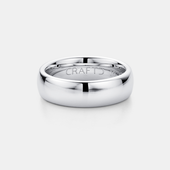 Anello Arrotondato (Argento) 7mm | Argento Sterling