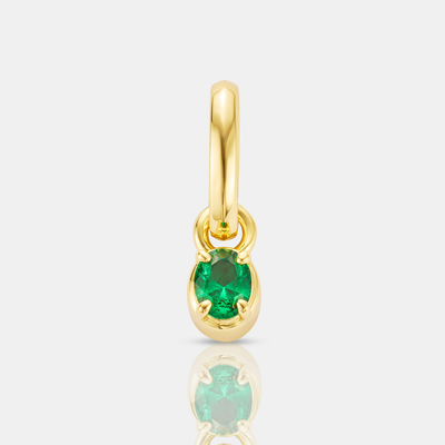 Mini ovale in smeraldo (oro)