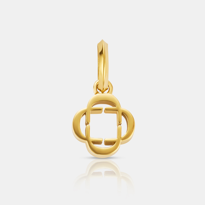 Mini quadrifoglio portafortuna (oro)