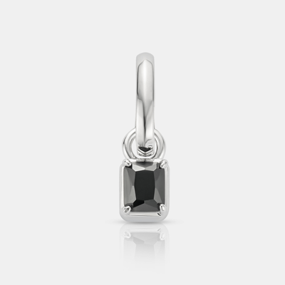 Mini Onyx Rechteck Silber