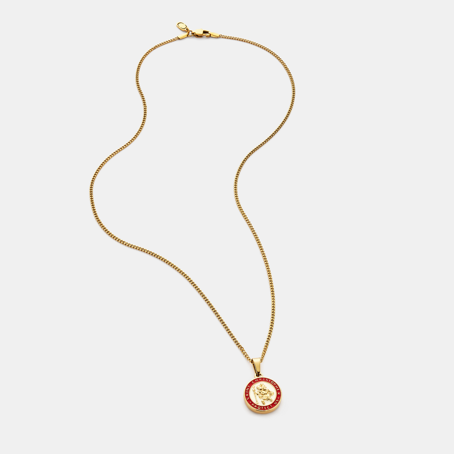 Enamel Saint Christopher (Gold)