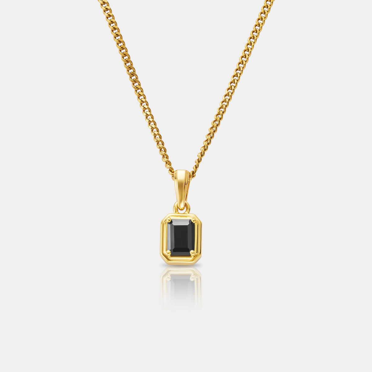 Onyx Stone Rectangle (Gold)