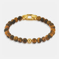 Tiger's Eye Lock Bracelet (Gold)