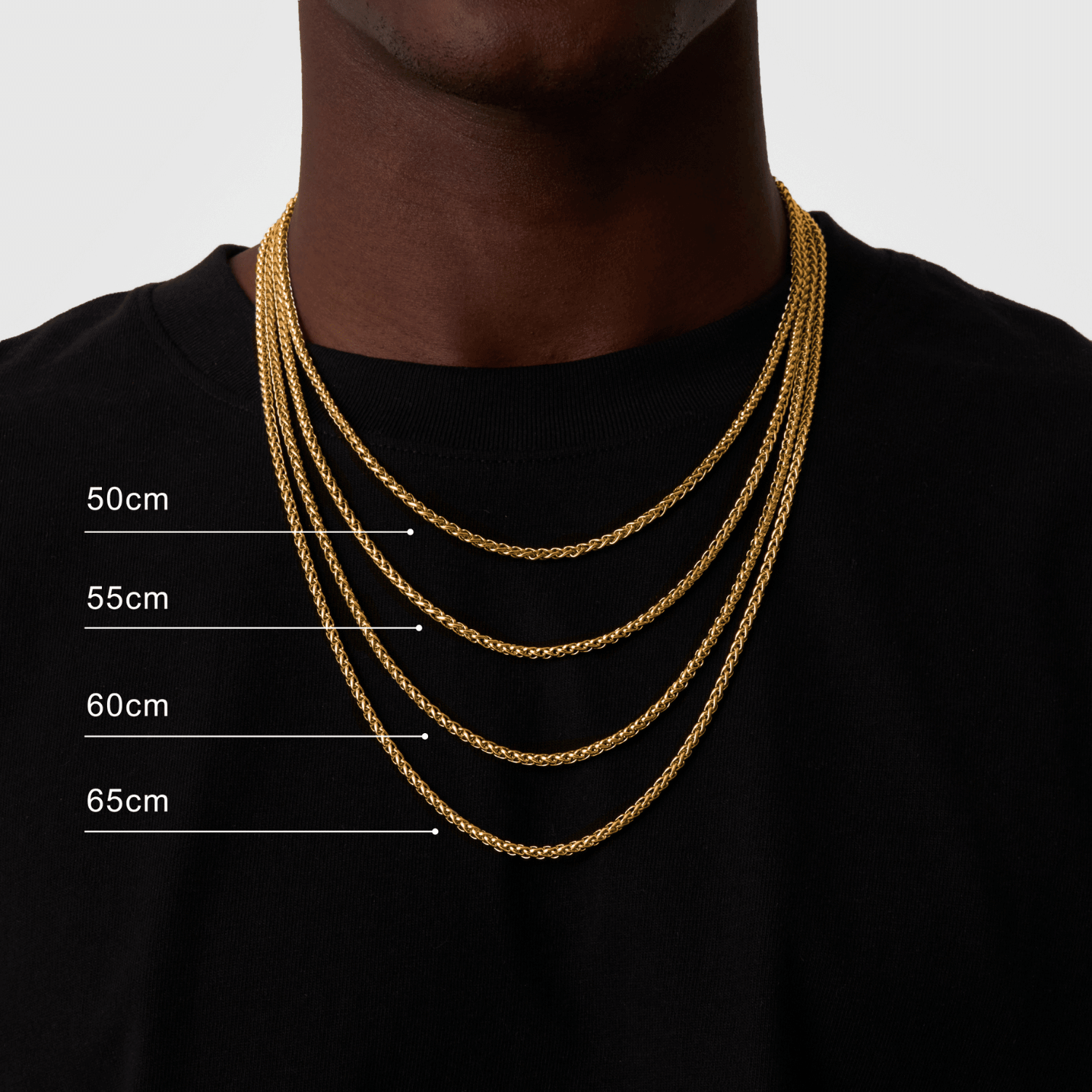 日本未入荷 CRAFTD London WHEAT 3MM Gold Wheat Chain (3mm) | CRAFTD UK