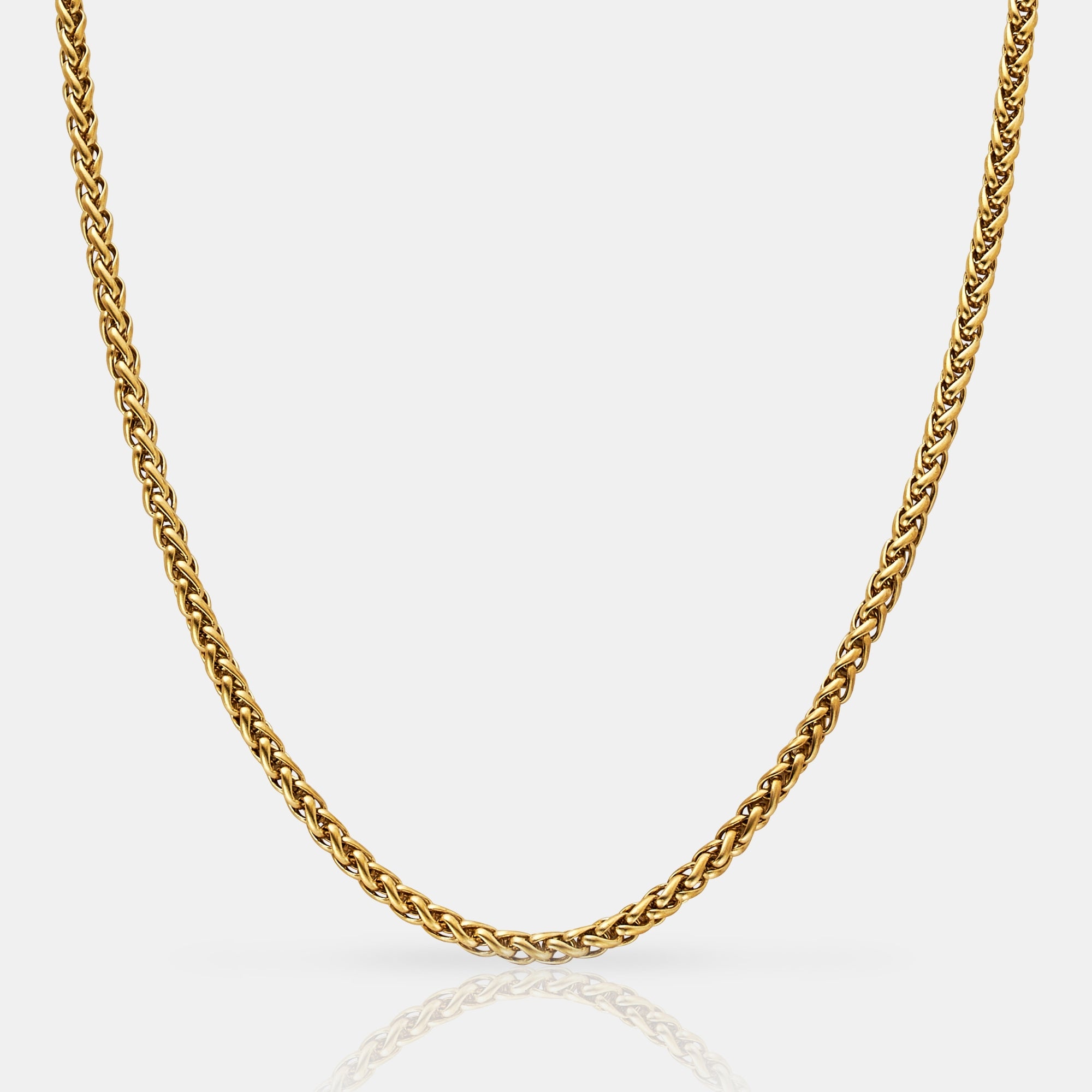 Gold Wheat Chain (3mm) | CRAFTD UK Gold Wheat Chain (3mm) | CRAFTD UK