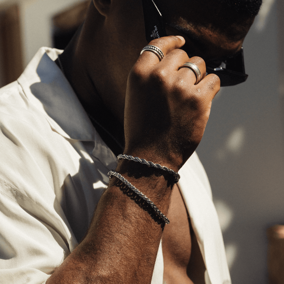 Wheat Bracelet (Silver) 5mm