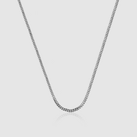 Cuban (Sterling Silver) 2mm
