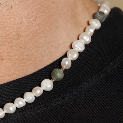 Forest Green - Real Pearl Necklace