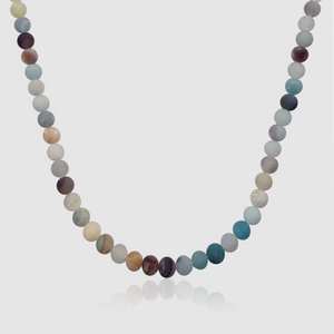 Collana di Perle Vere con Perline Oceano 8mm