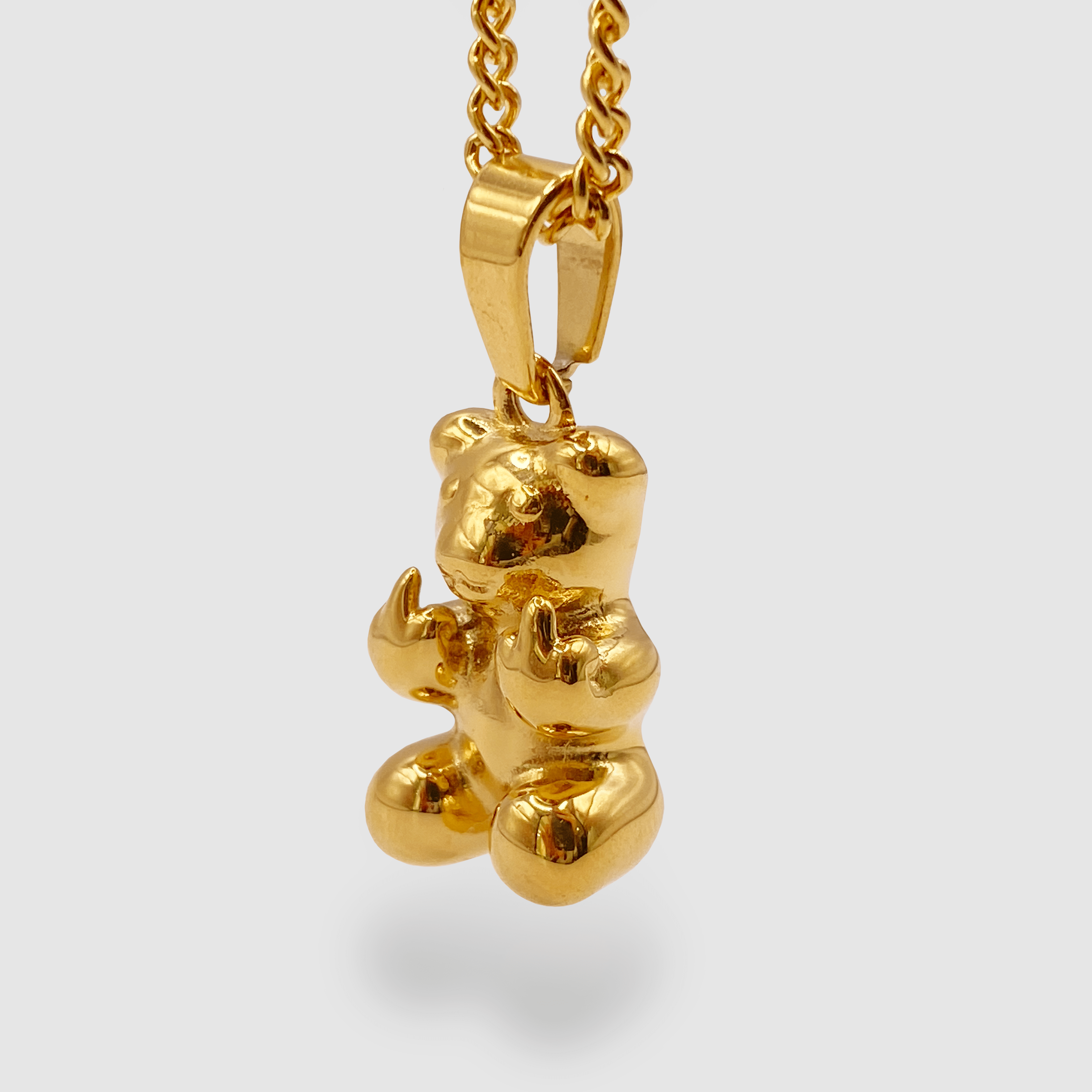 Gold 2025 bear pendant