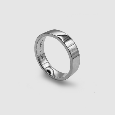 Bague Bande Plate (Argent Sterling) 6mm