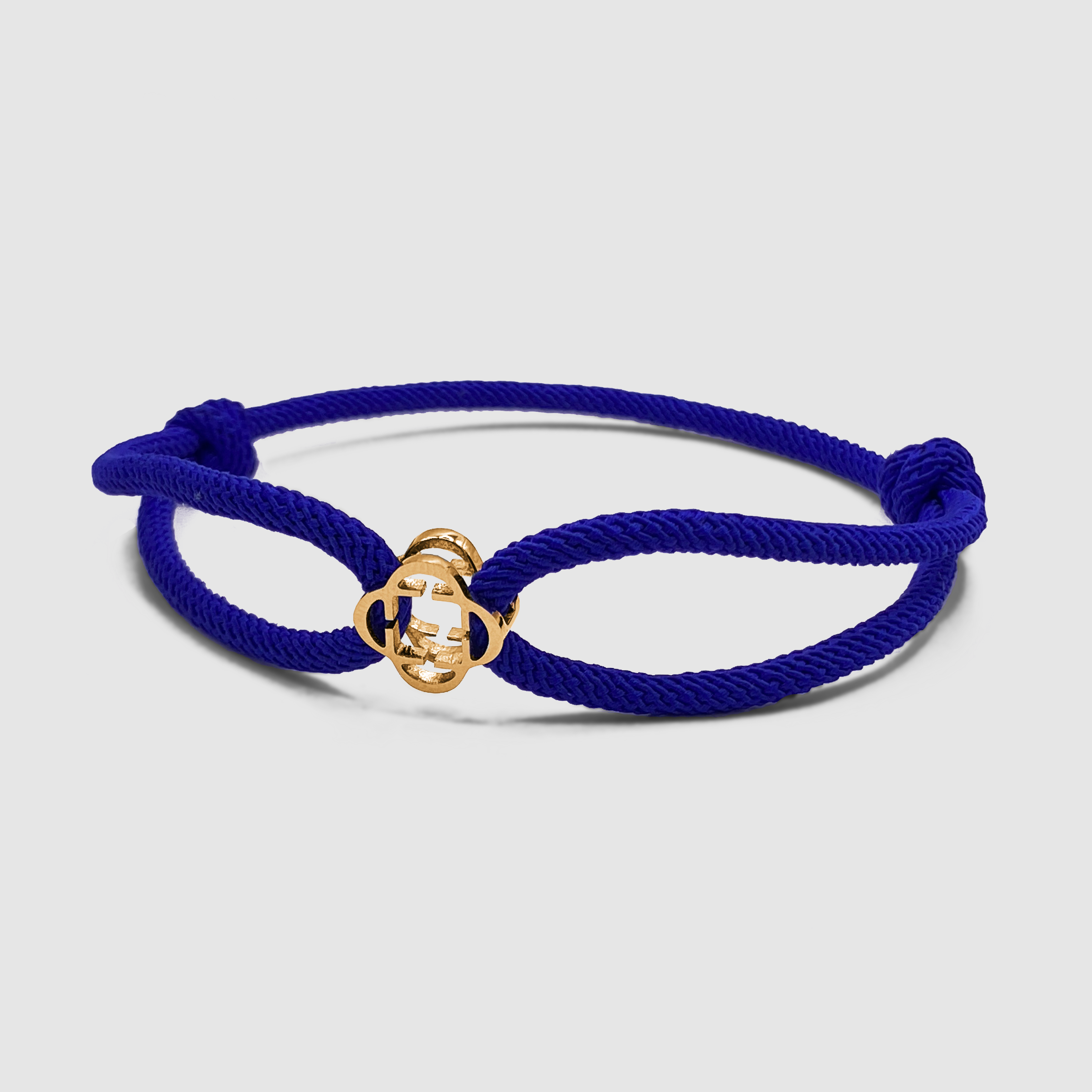 Bracelet cordon bleu cobalt (or)