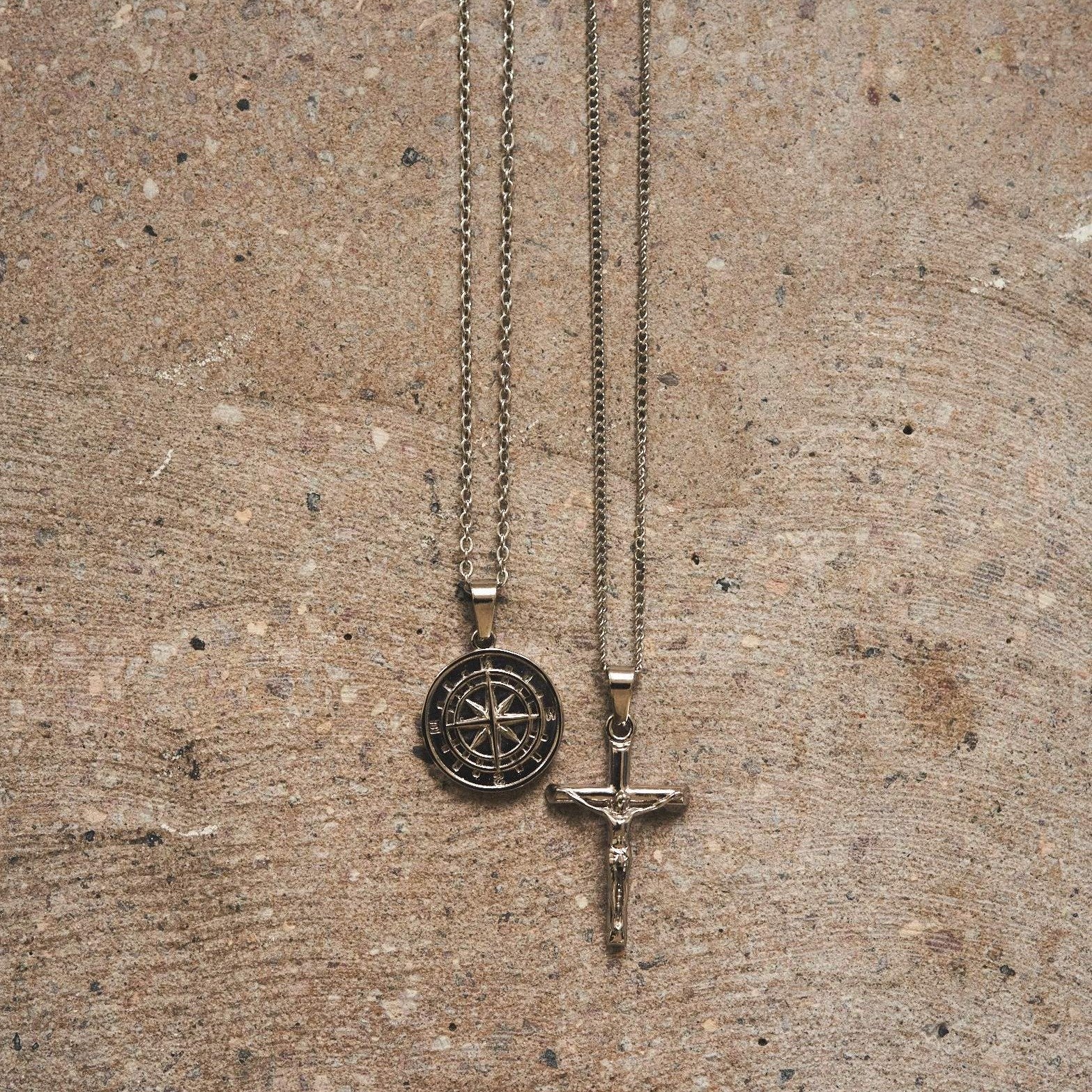 CRAFTD London クラフトロンドン COMPASS x CRUCIFIX SET セット Compass x Crucifix Set (Silver)