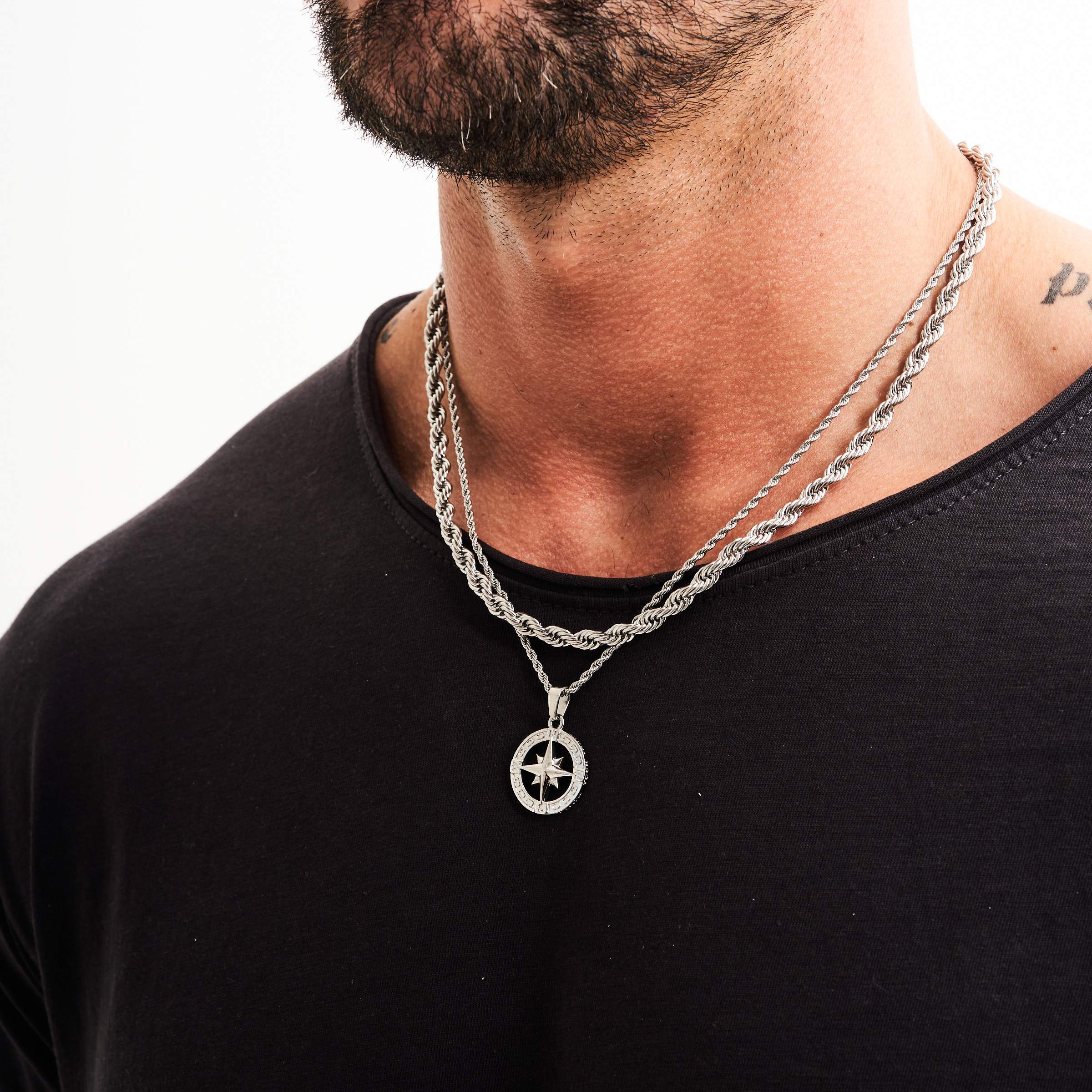 Mens north sale star necklace