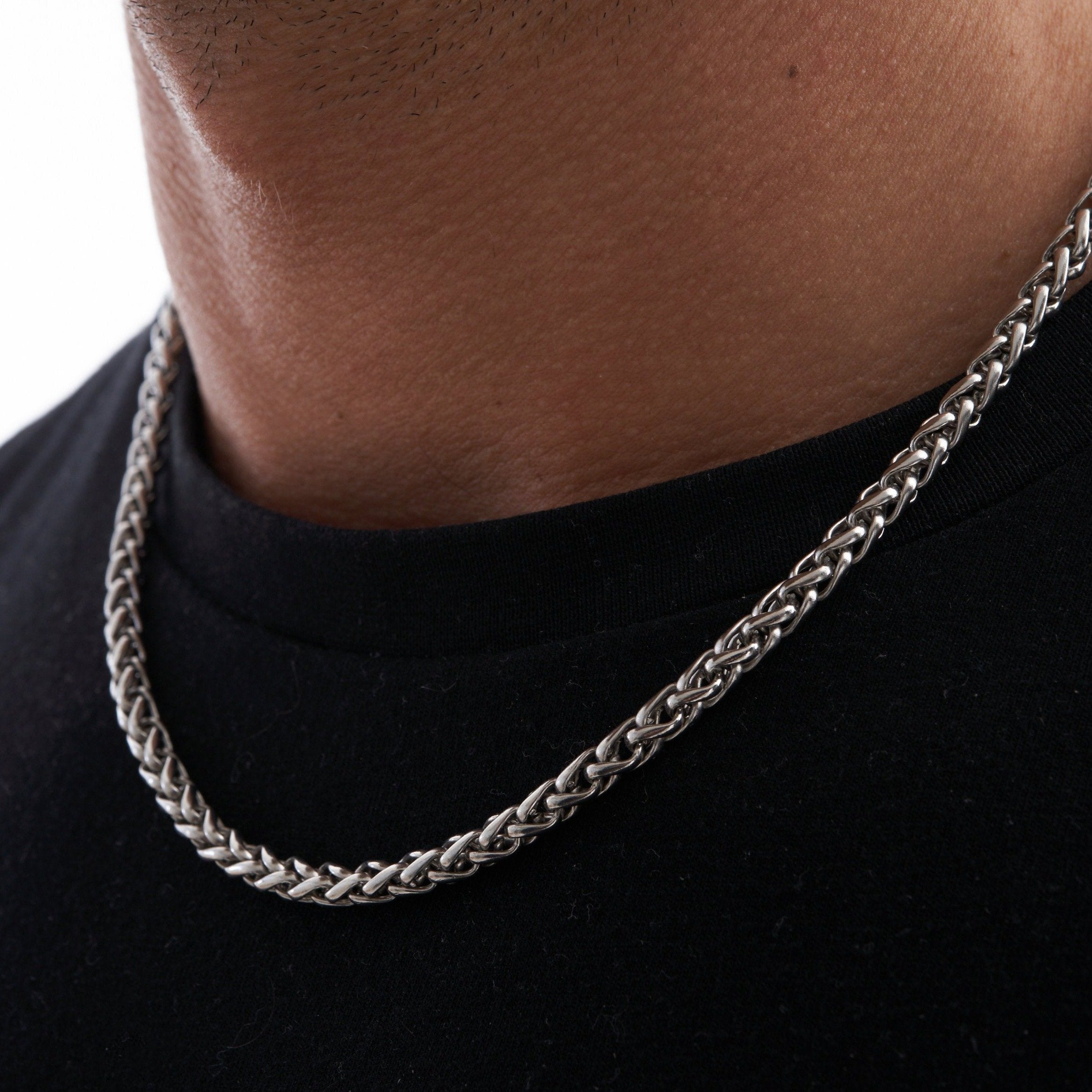 Silver clearance wheat chain