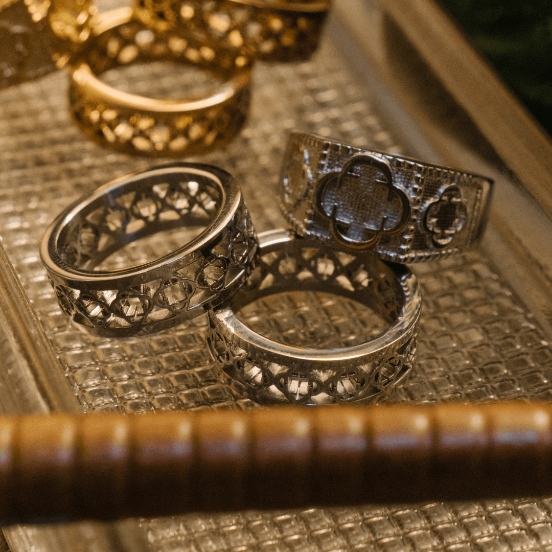 CRAFTD London クラフトロンドン 指輪 CLOVER BAND RING リング Clover Band Ring (Silver)