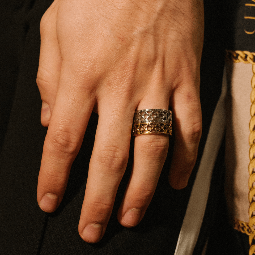 CRAFTD London クラフトロンドン 指輪 CLOVER BAND RING リング Clover Band Ring (Silver)