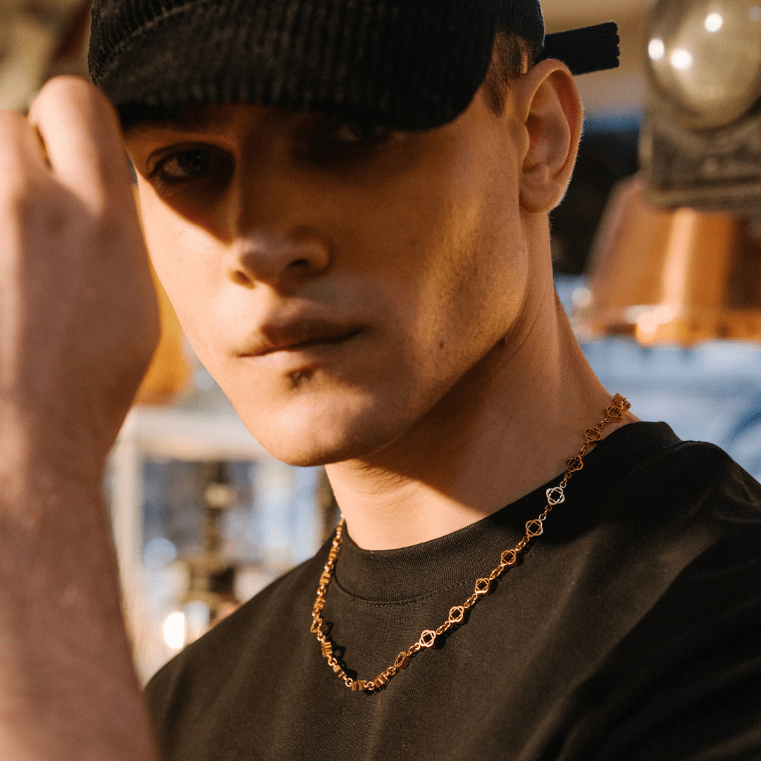 送料関税込【CRAFTD London】CLOVER LINK NECKLACE (2色) 国内発 Clover Link Necklace (Gold)