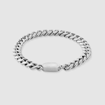 Bracelet Cubain (Argent) 8mm