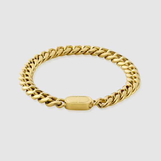 Kubanisches Armband (Gold) 8mm
