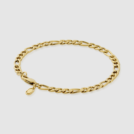 Bracciale Figaro (Oro) 5mm