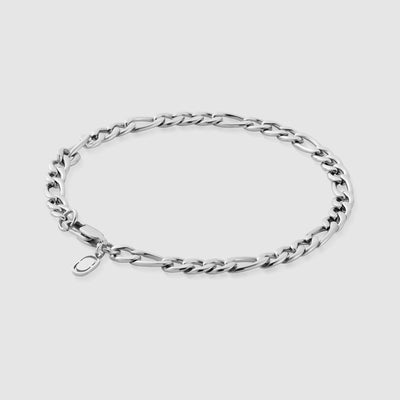 Bracelet Figaro (Argent) 5mm