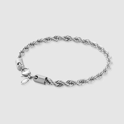 Bracelet Corde (Argent) 5mm