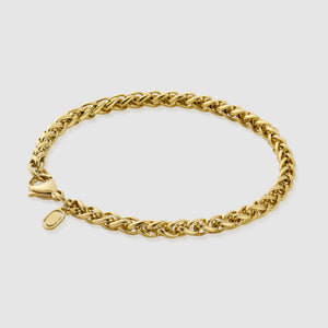Pulsera de Trigo (Oro) 5mm