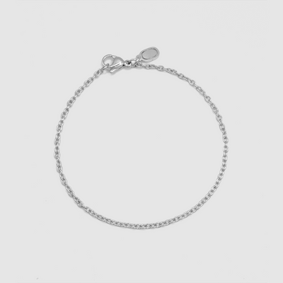 Cable Bracelet (Silver) 2mm