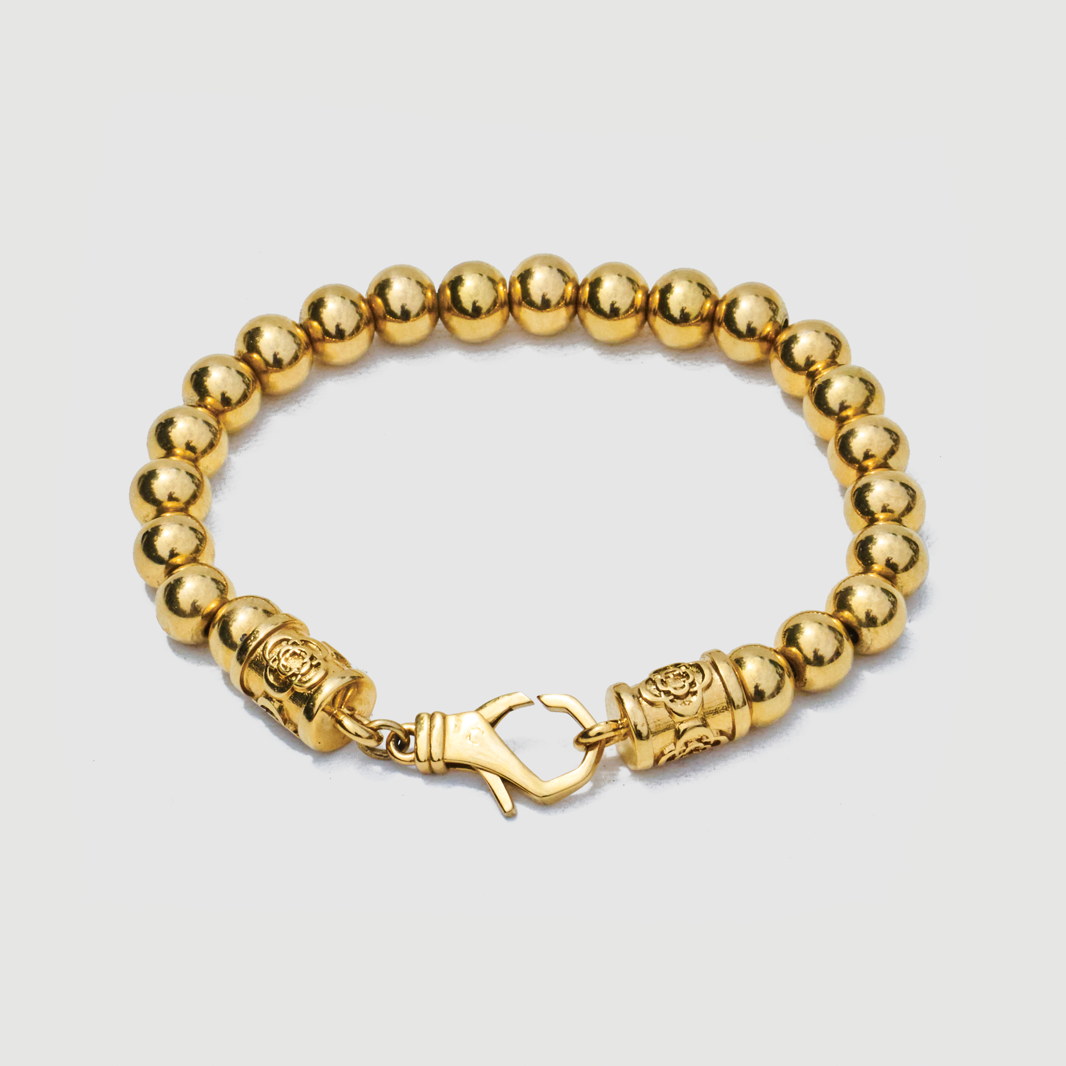 Chromkugelarmband (Gold)