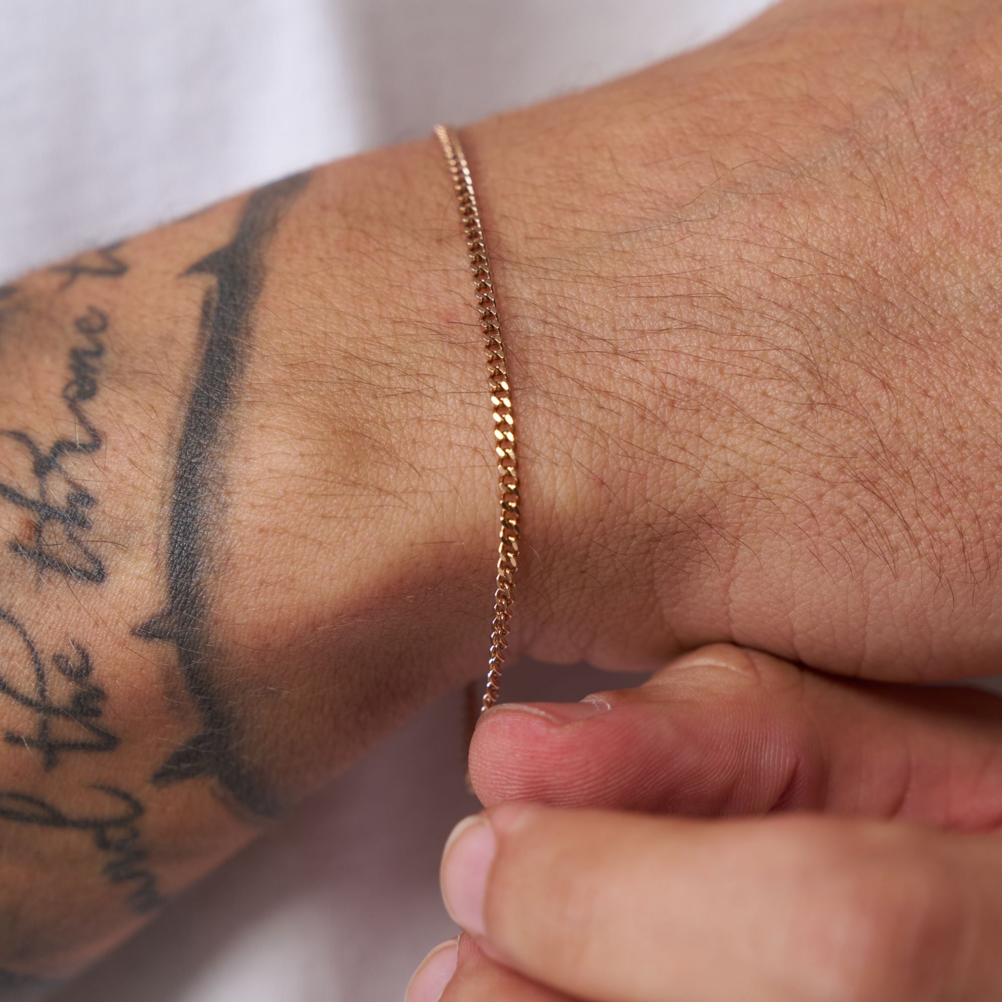 CRAFTD London クラフトロンドン CONNELL BRACELET 2MM チェーン Connell Bracelet (Gold) 2mm