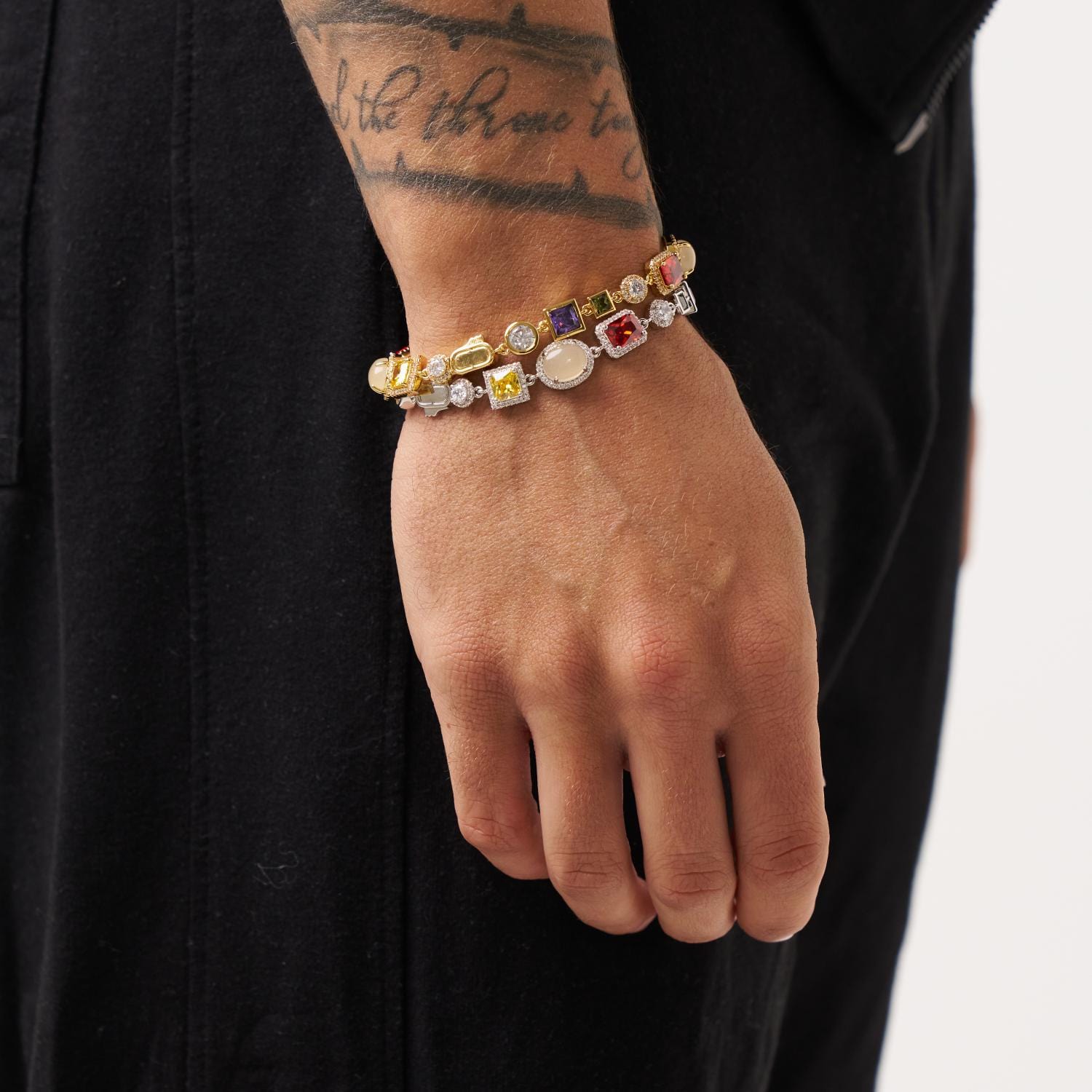 CRAFTDLondon★クラフトロンドンGREEN QUARTZ GEMSTONE BRACELET Green Quartz Gemstone Bracelet (Silver)