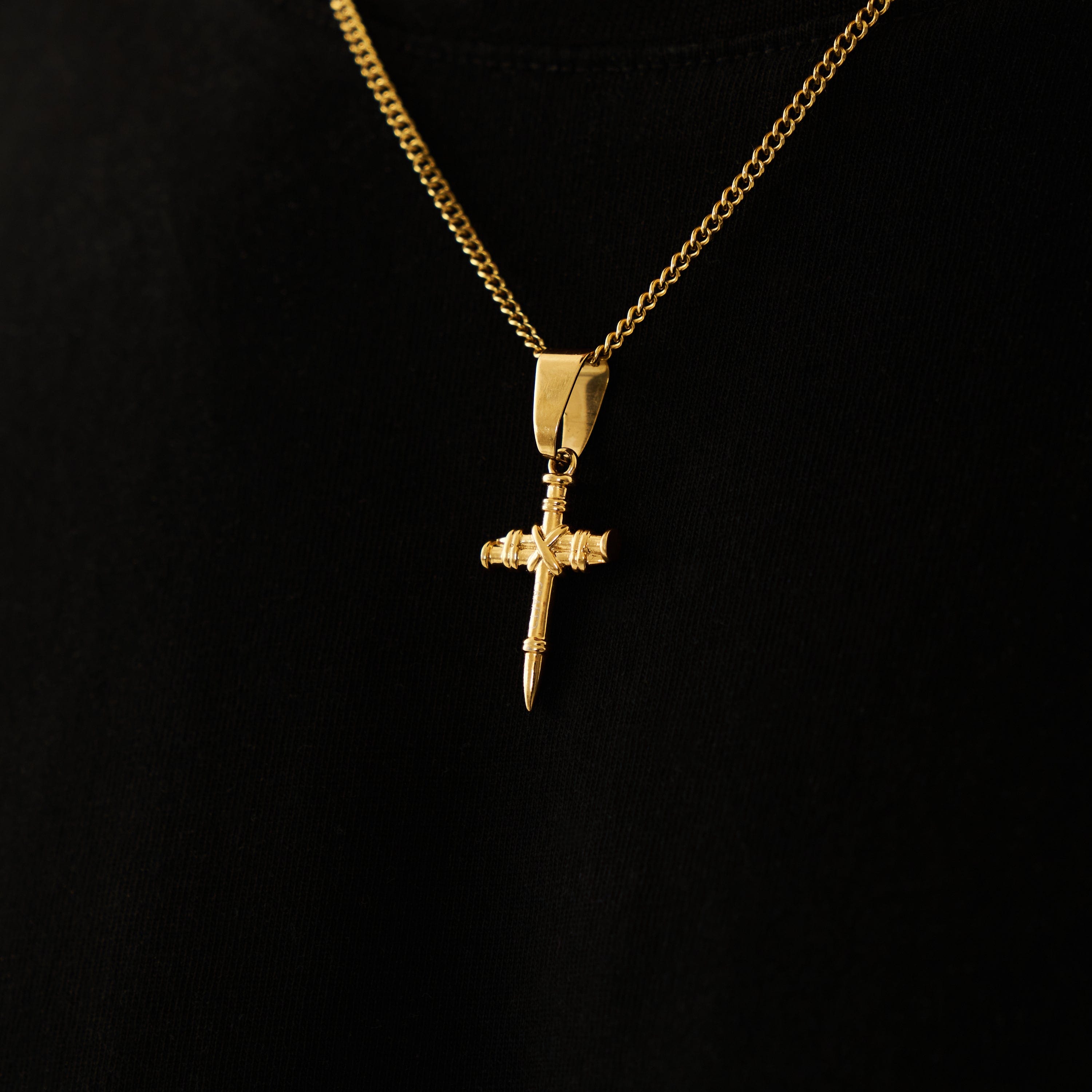 European and American Style Men's Pendant Wholesale Spot Gold and Silver  Black Three Color Stainless Steel Nail Cross Pendant - China Men's Necklace  and Pendants price | Made-in-China.com
