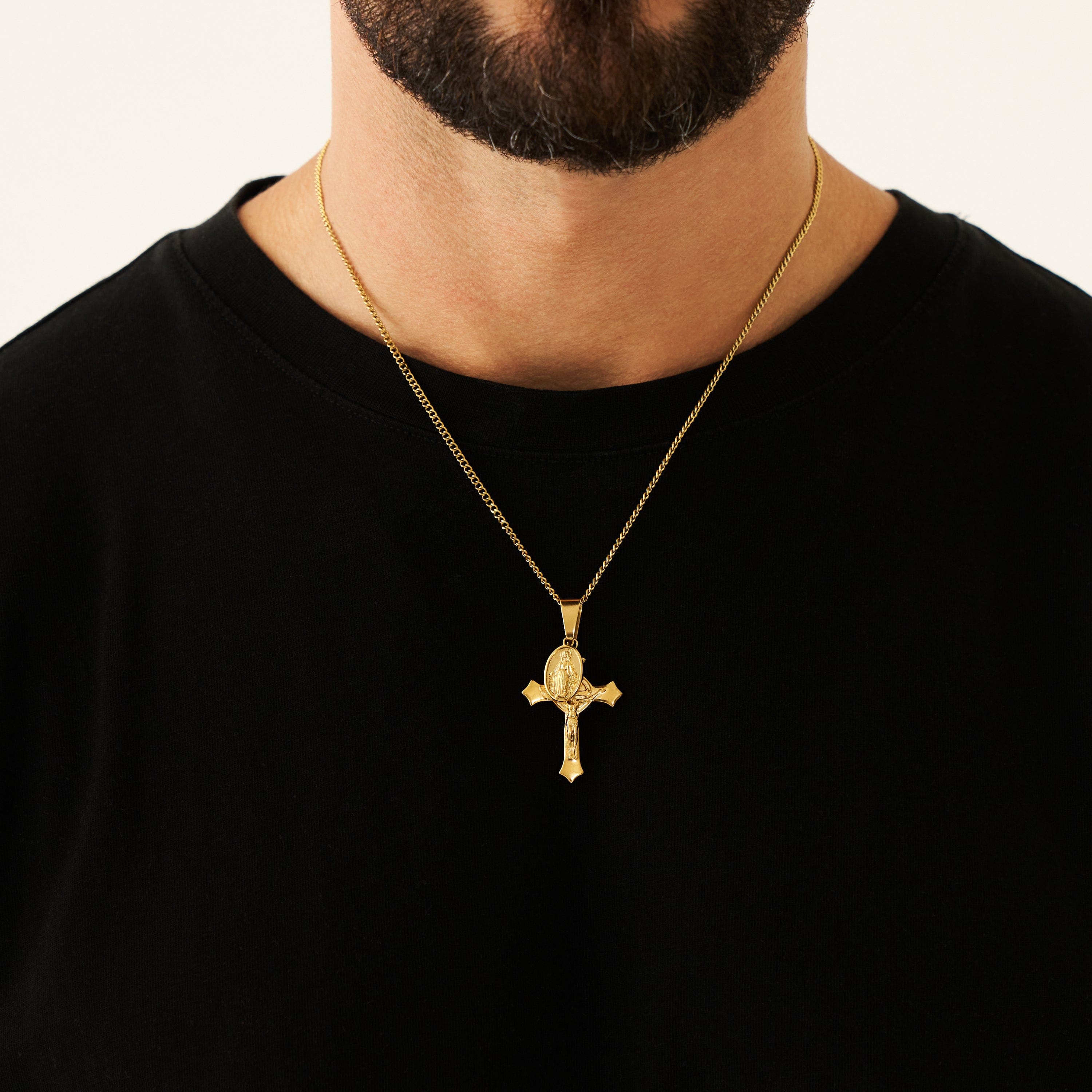 『CRAFTD London』Jesus & Mary ネックレス 2mmx51cm Jesus & Mary (Gold)