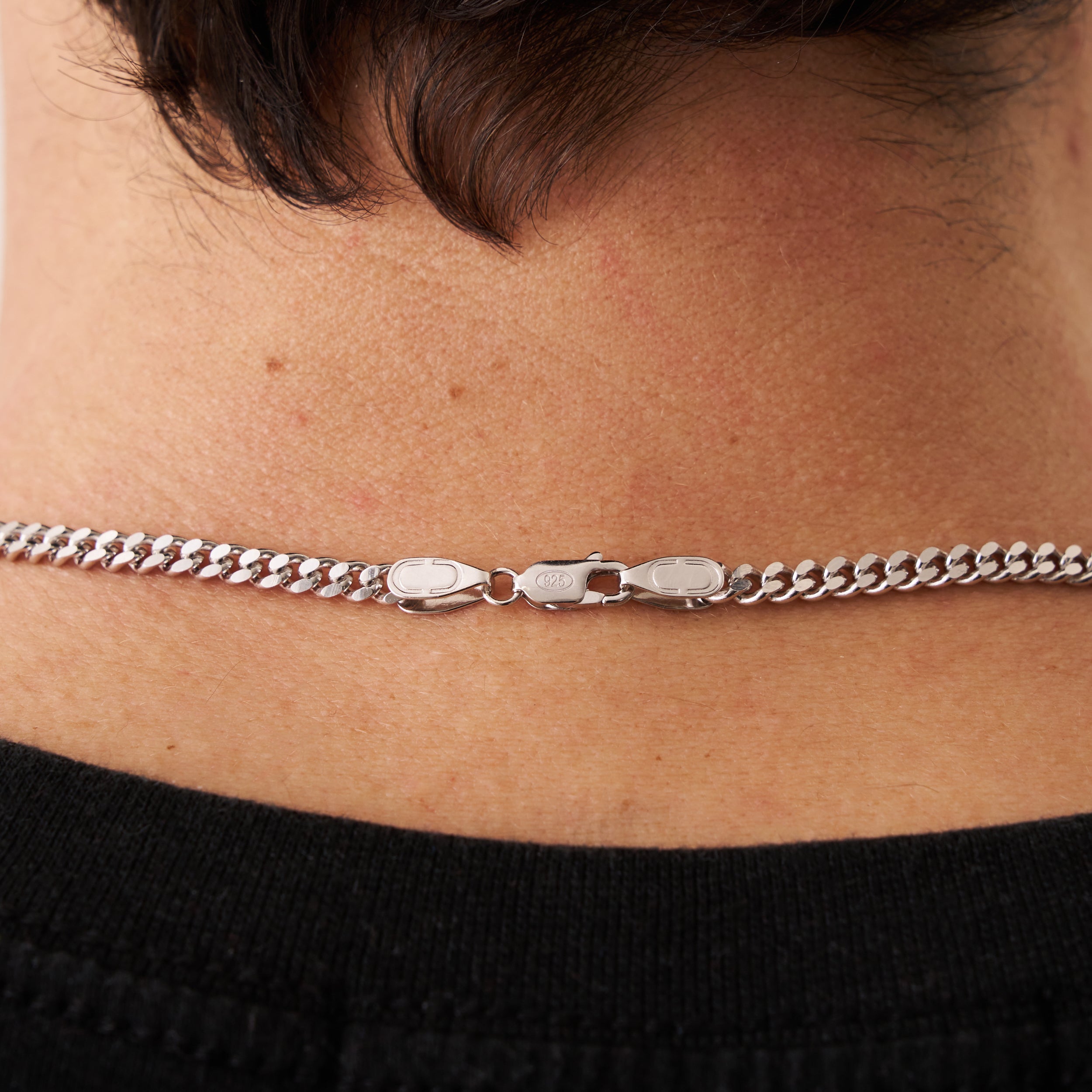 CRAFTD London ネックレス CUBAN (STERLING SILVER) 4MM Silver Cuban Chain (4mm) | CRAFTD UK