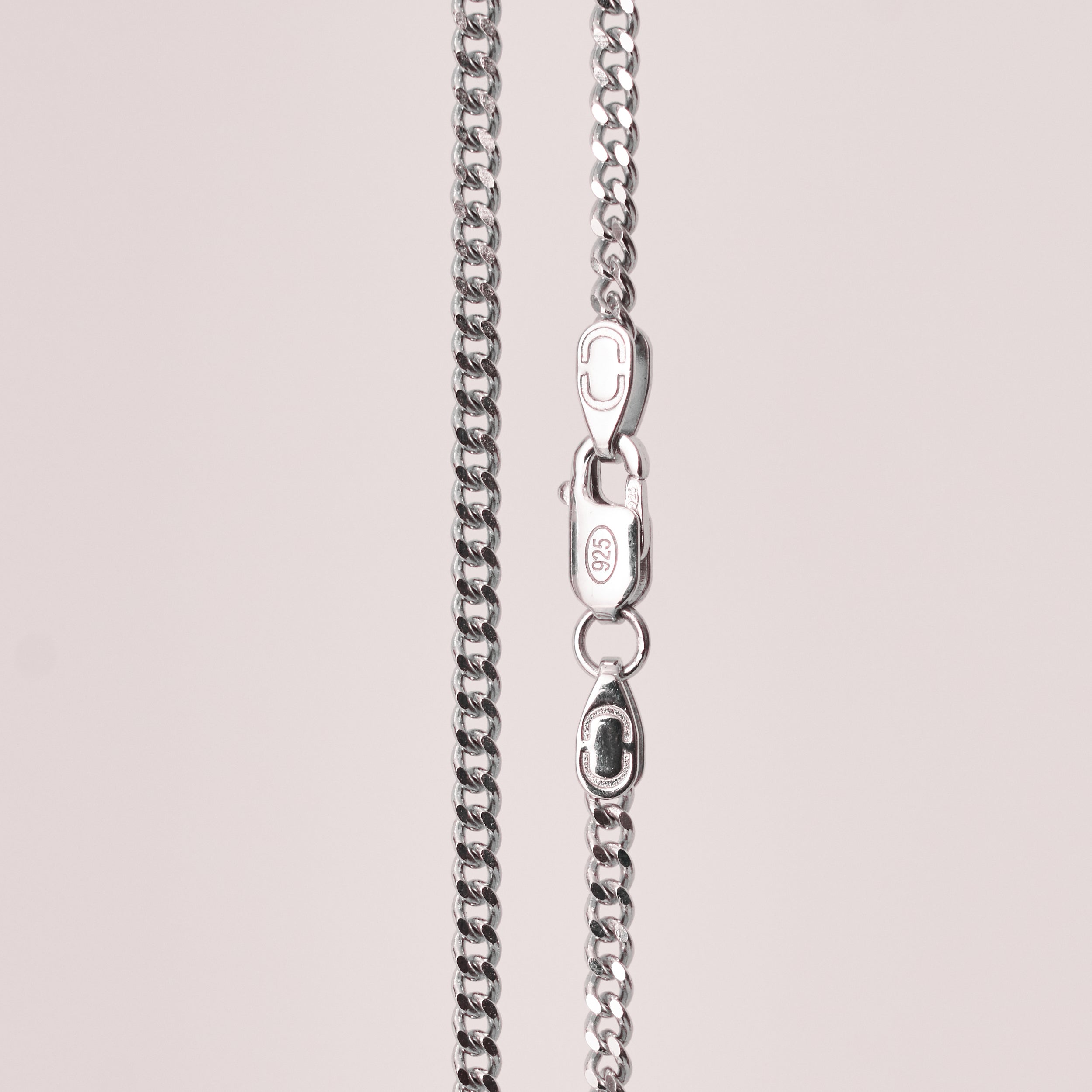 CRAFTD London ネックレス CUBAN (STERLING SILVER) 2MM Sterling Silver Cuban Link 2mm Men's Chain