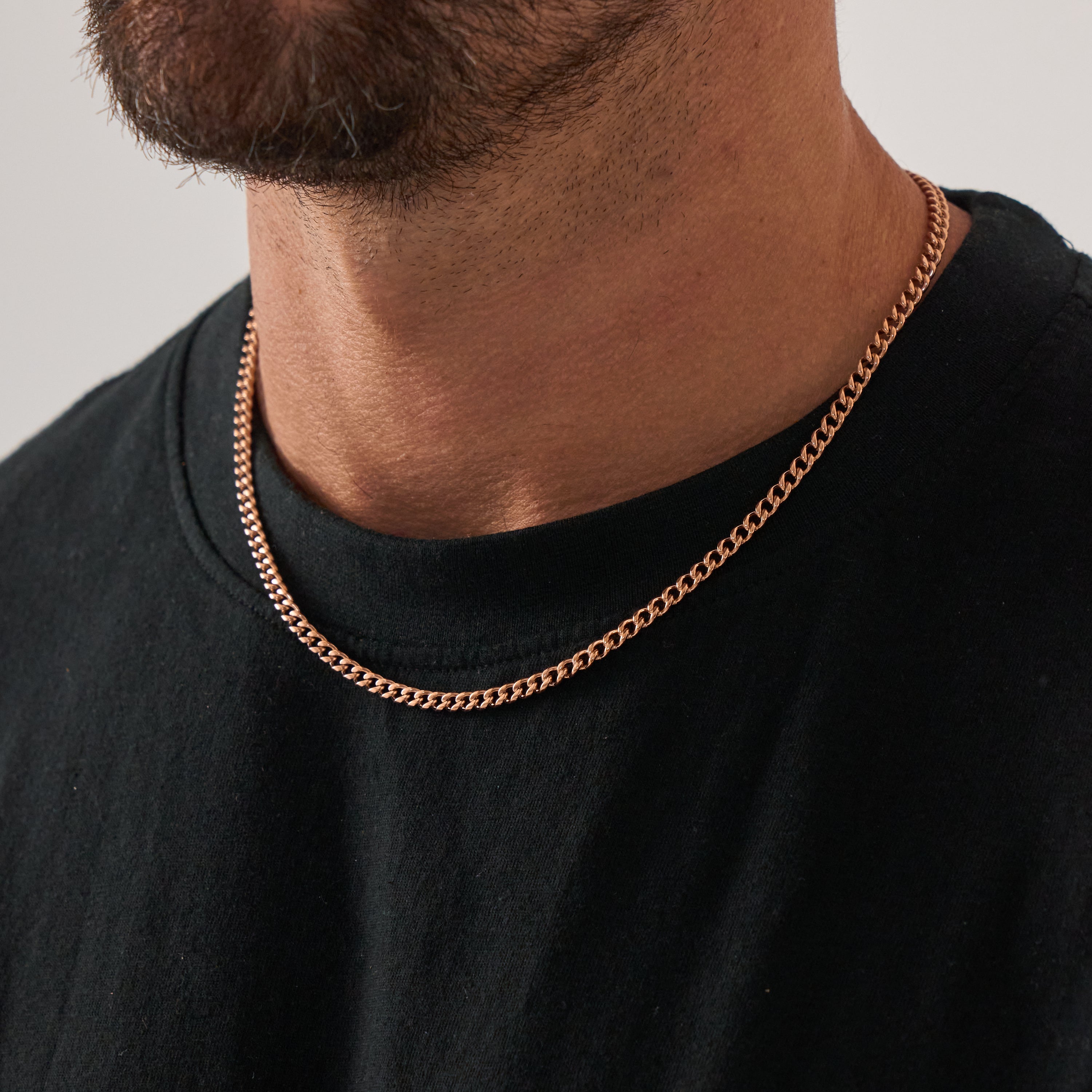 CRAFTD London ネックレス CUBAN (STERLING SILVER) 4MM Silver Cuban Chain (4mm) | CRAFTD UK