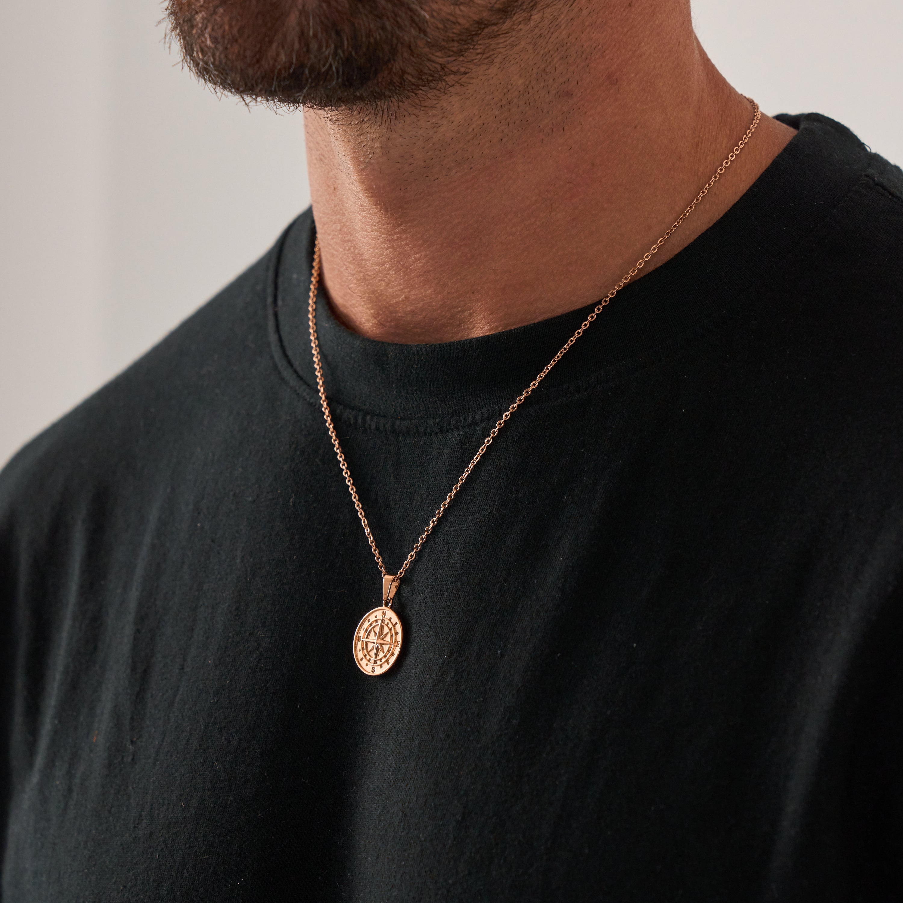 【CRAFTD London】Compass Pendant Rose Gold ネックレス Compass Pendant (Rose Gold)