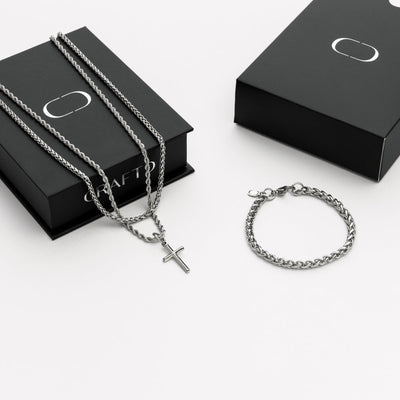 Coffret Cadeau Croix (Argent)