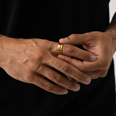 Bague Bande Plate (Or) 5mm