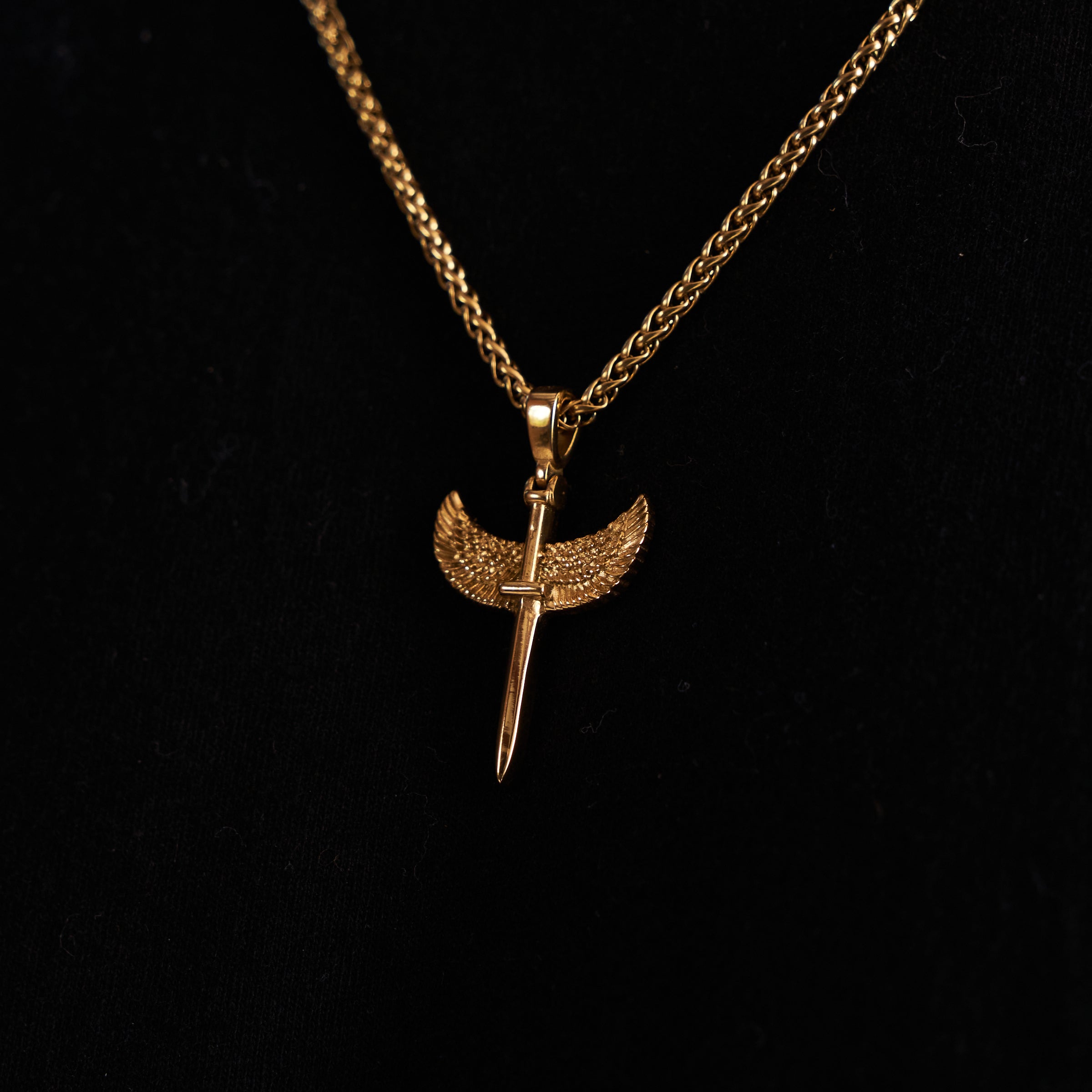 Warrior Instincts Men's Pendant Necklace (Gold) | CRAFTD London Warrior Instincts Men's Pendant Necklace (Gold) | CRAFTD London