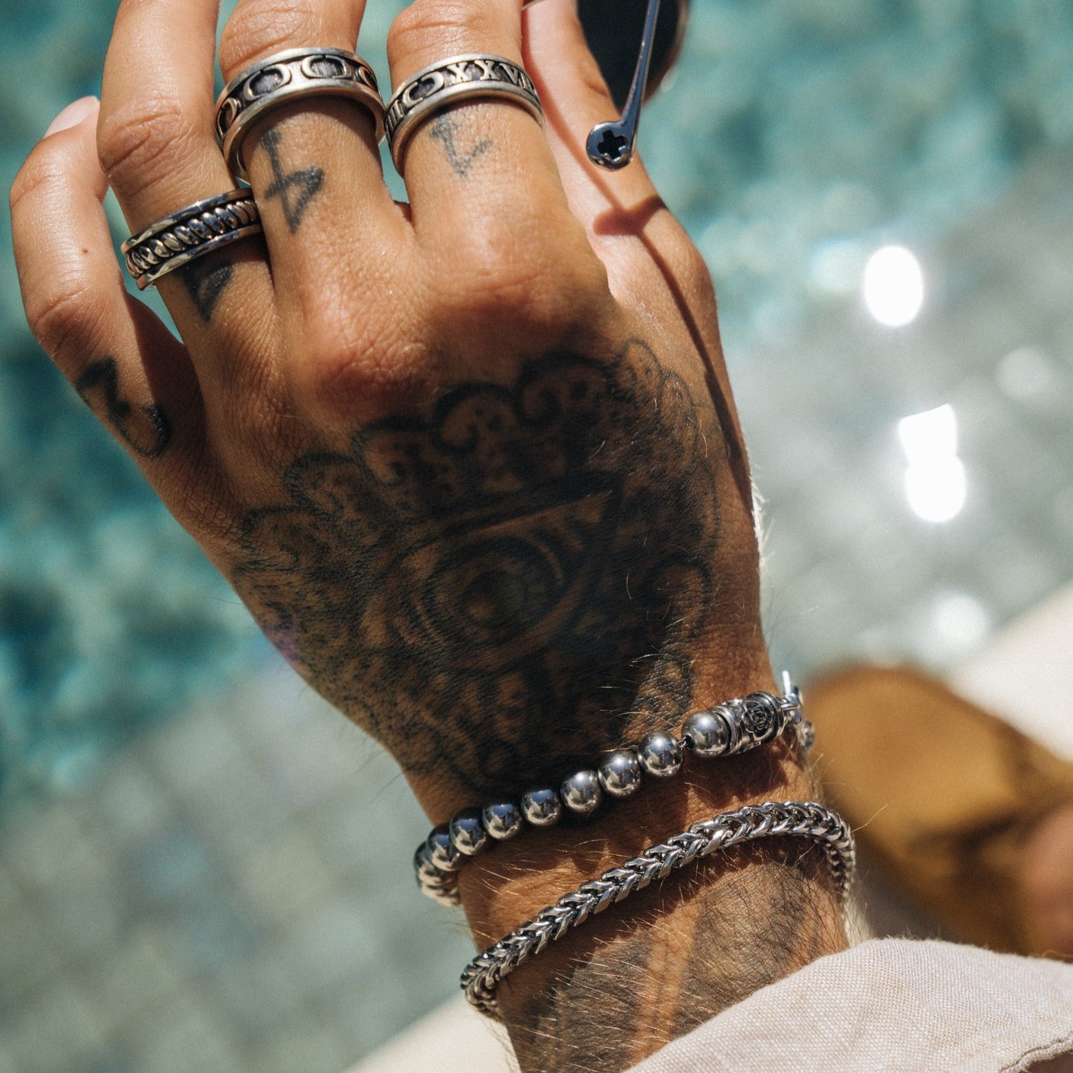 【CRAFTD London】日本未入荷 ★COBRA BRACELET Cobra Chain Men's Bracelet (Silver)