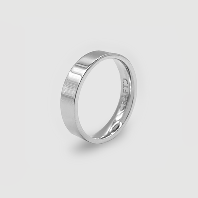 Bague Bande Plate (Argent) 5mm