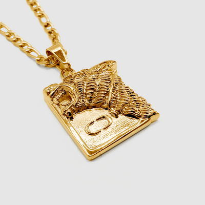 Wolf Pendant (Gold)